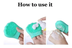 Exfoliante Limpiador Manual Silicona En Forma De Patitas en internet