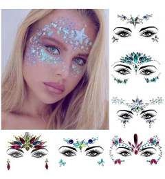 Strass Stickers Cristales Autoadhesivos Faciales Tatto - comprar online