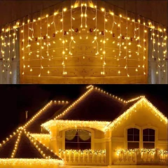 Guirnaldas Lluvia Luz Led Luces Con Enchufe Navidad - comprar online