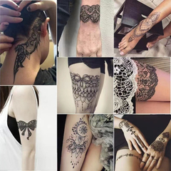 X12 Tatuajes Temporales Tattoos Autoadhesivos Varios Diseños - comprar online