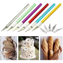 Cutter Bisturí Trincheta Precisión + 5 Cuchillas De Repuesto - comprar online