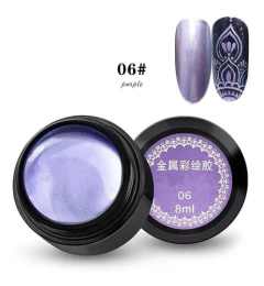 Gel Paint Uv Led Color 8ml Metalizados Nail Art Deco Uñas X1 - comprar online