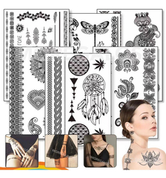 X12 Tatuajes Temporales Tattoos Autoadhesivos Varios Diseños