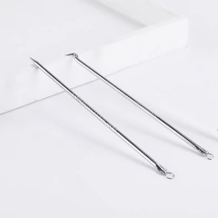 Extractor Acne X2 Espinilla Limpia Sacacomedon Recta Y Curva - comprar online