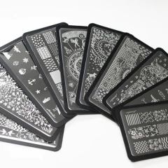 1 Placa De Metal Para Diseño De Stamping 6x12 Modelos Vario en internet