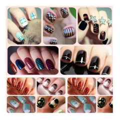 10 Rollos Cintas Decoración De Uñas Metalizados Nail Art en internet
