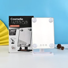 Espejo Luz Led Touch Screen Para Maquillaje Con Pie 4 Luces en internet