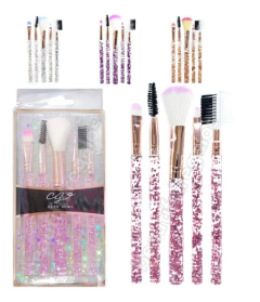 Set 5 Brochas De Maquillaje Pinceles Peine Cejas Rubor Ojos