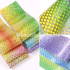 10 Papel Foil Cola De Sirena Escamas Para Decoración De Uñas - tienda online