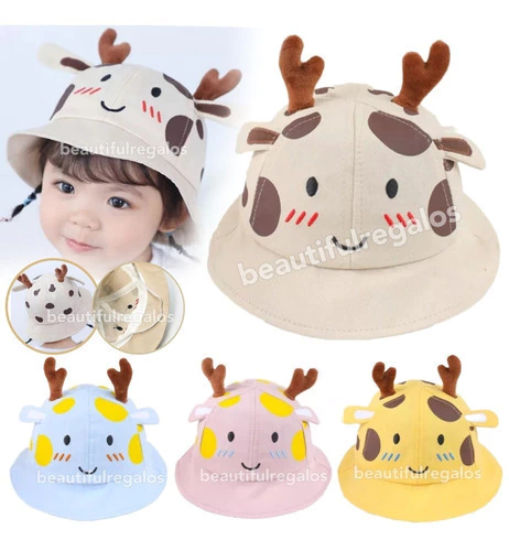 Gorro Para Chicos Piluso Estampado Con Cuernitos Jirafa