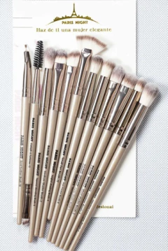 Set De Brochas Maquillaje Profesional X12 Paris Night - comprar online