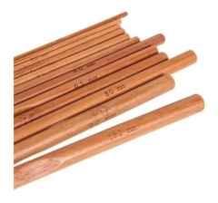 Agujas De Crochet De Bambu X 12 Unidades Tejer Madera - M&Q REGALOS