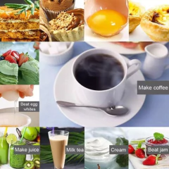 Batidor De Leche Para Café Cappucino Espuma Pila Crema - tienda online