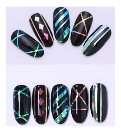 10 Rollos Cintas Decoración De Uñas Metalizados Nail Art