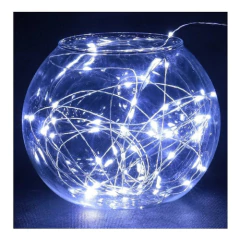 Guirnalda Hilo Alambre Cobre Microled 30leds Pilas 3mts Deco