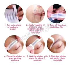 Plancha Tatuaje De Cejas Tattoo 10 Pares Waterproof Eyebrow - comprar online