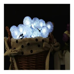 Luces Guirnalda Led 28 Bolitas Cristal 5 Mts Enchufe A 220v en internet