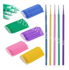 Microhisopos X100 Surtidos Hisopos Pestañas Extensión !!!!!! - M&Q REGALOS