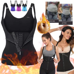 Faja Chaleco Reductor Modelador Neopreno Tiras Ajustables