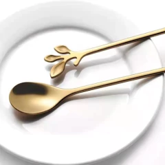 Set X 6 Cucharitas Café Postre Acero Inoxidable Mango Largo - comprar online