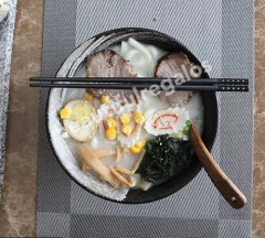 Pack 5 Pares Palitos Chinos Sushi Negros Reutilizable - tienda online