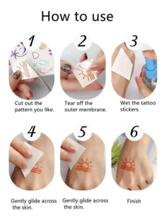 X3 Tatuajes Temporales Tattoos Autoadhesivos Varios Diseños en internet