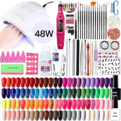 Kit X60 Completo 48w Inicial Cabina 48w Torno Uñas Decoracion Nails
