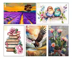Kit Pintura De Diamantes 20cm X 30cm Cristales Adhesivos 5d - comprar online