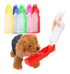 Bebedero Botella 7 Oz De Agua Portátil Para Perros Plegable
