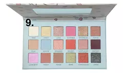 Set Paleta De Maquillaje 18 Colores + 4 Brochas Sombras Ojos - M&Q REGALOS