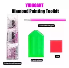 Kit Pintura De Diamantes 20cm X 30cm Cristales Adhesivos 5d - M&Q REGALOS