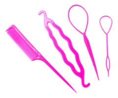 Set 4 Piezas Para Peinados Trenzas Horquillas Peine en internet