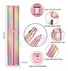 Depilador Facial Vello Cejas Y Corporal 2 En 1 Recargable - tienda online