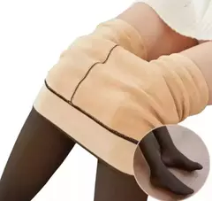 Calza Efecto Piel Con Corderito Can Can Térmicas Mujer Panty en internet