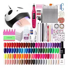 Kit X60 Completo Esmaltes Deco Nail Art Cabina Torno Uñas - comprar online