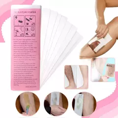 Bandas Depilatorias Descartable Papel Cera Profesional X100u