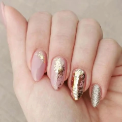 12 Papel Metalizado Para Decoración De Uñas Foil Oro Plata