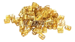48 Anillos Cuffs Adornos Para Trenzas Rastas Plateado Dorado - tienda online