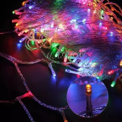 Tira Guirnaldas Led 100 Luces 10 Mts 220v Cálida Multicolor - comprar online