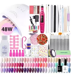 Kit X60 Completo Uñas Nail Art Decoración Cabina Torno - comprar online
