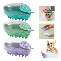 Cepillo Bañador Para Mascota Rellenable Peine Masajeador - tienda online