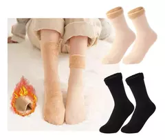 20 Pares Medias Térmica Suaves Cálidos Invierno Colores Frio - comprar online