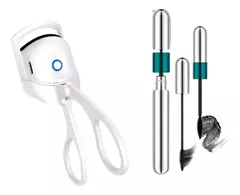 Combo Mascara De Pestañas Y Arqueador De Pestañas Eléctrico
