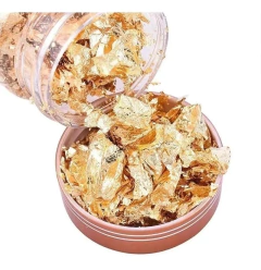 Imagen de Pote Extra Grande Papel Metalizado Oro Plata Bronce Deco Uña