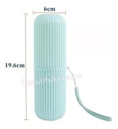 Estuche Organizador Porta Cepillo De Dientes Brochas Viaje - M&Q REGALOS