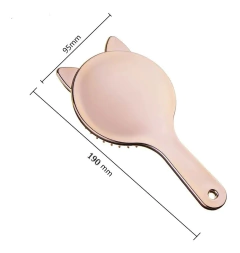 Cepillo Peine De Pelo Forma Gatito Metalizado 4colores - comprar online