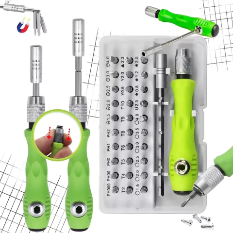 Juego Super Completo Set Destornillador Puntas X32 Pcs Multi