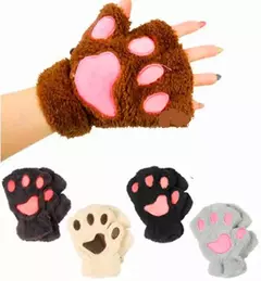 Guantes C/ Huella Garra Perro Gato Para Chicos Manito Oferta - M&Q REGALOS