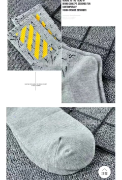 X5 Pares Medias Largas Diseño Estampado Street Hip Hop - M&Q REGALOS