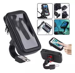 Funda Soporte Anti Caída Lluvia Moto Bicicleta 360° Celular - comprar online